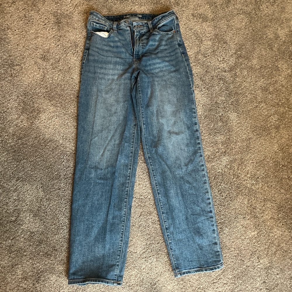 Old Navy Blue Straight Jeans Classic Denim